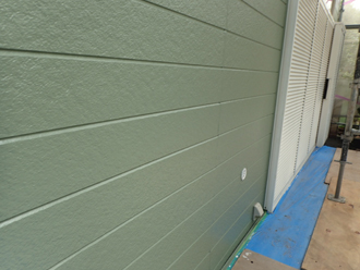 茂原市東部台でパーフェクトトップ（モスグリーン）を使用した外壁塗装
